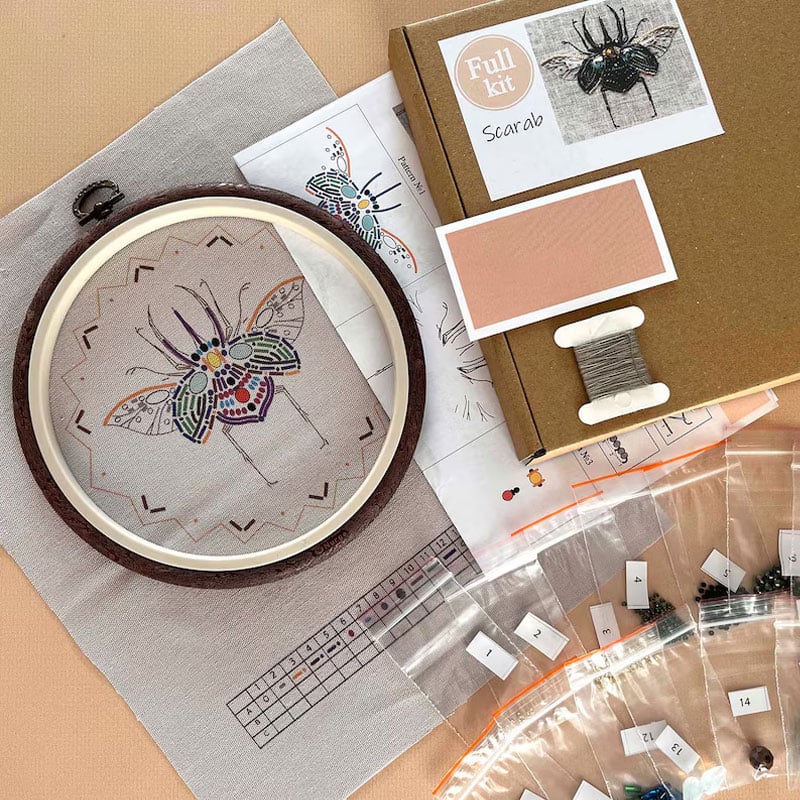 Kolaich Handmade Gorgeous Beetle Embroidery