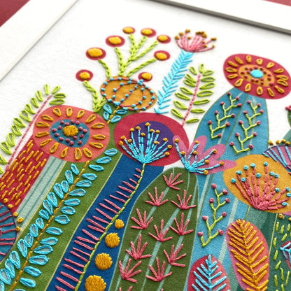 🔥LAST DAY 49% OFF-Interesting Cactus Hand Embroidery Kit
